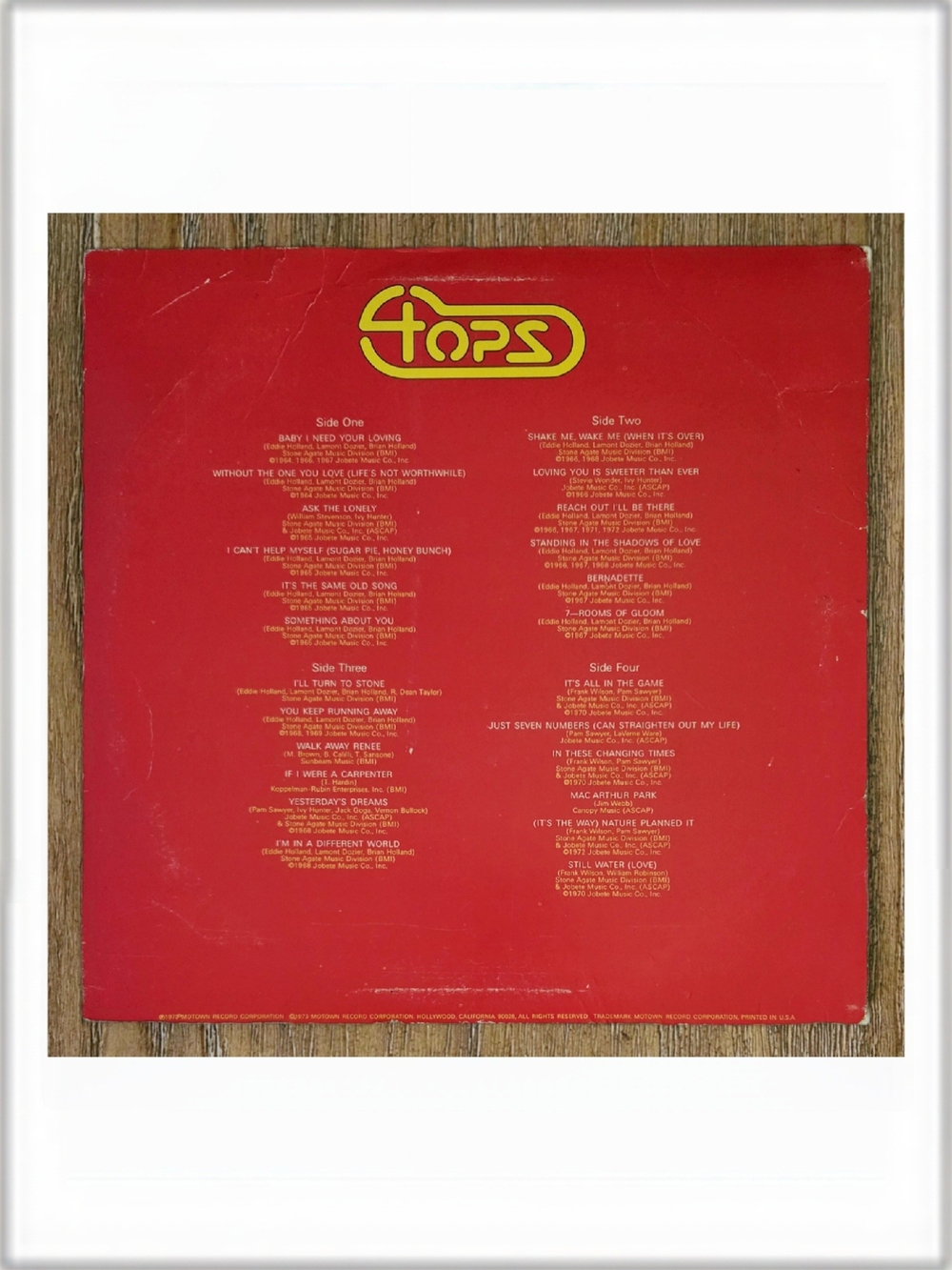 THE FOUR TOPS•The Best Of•1973 US 2xLP (M 764D) Motown - Picture 15 of 17